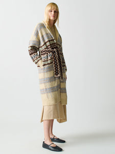 Bianca Plaid Fair Isle Robe Robe Lingua Franca   