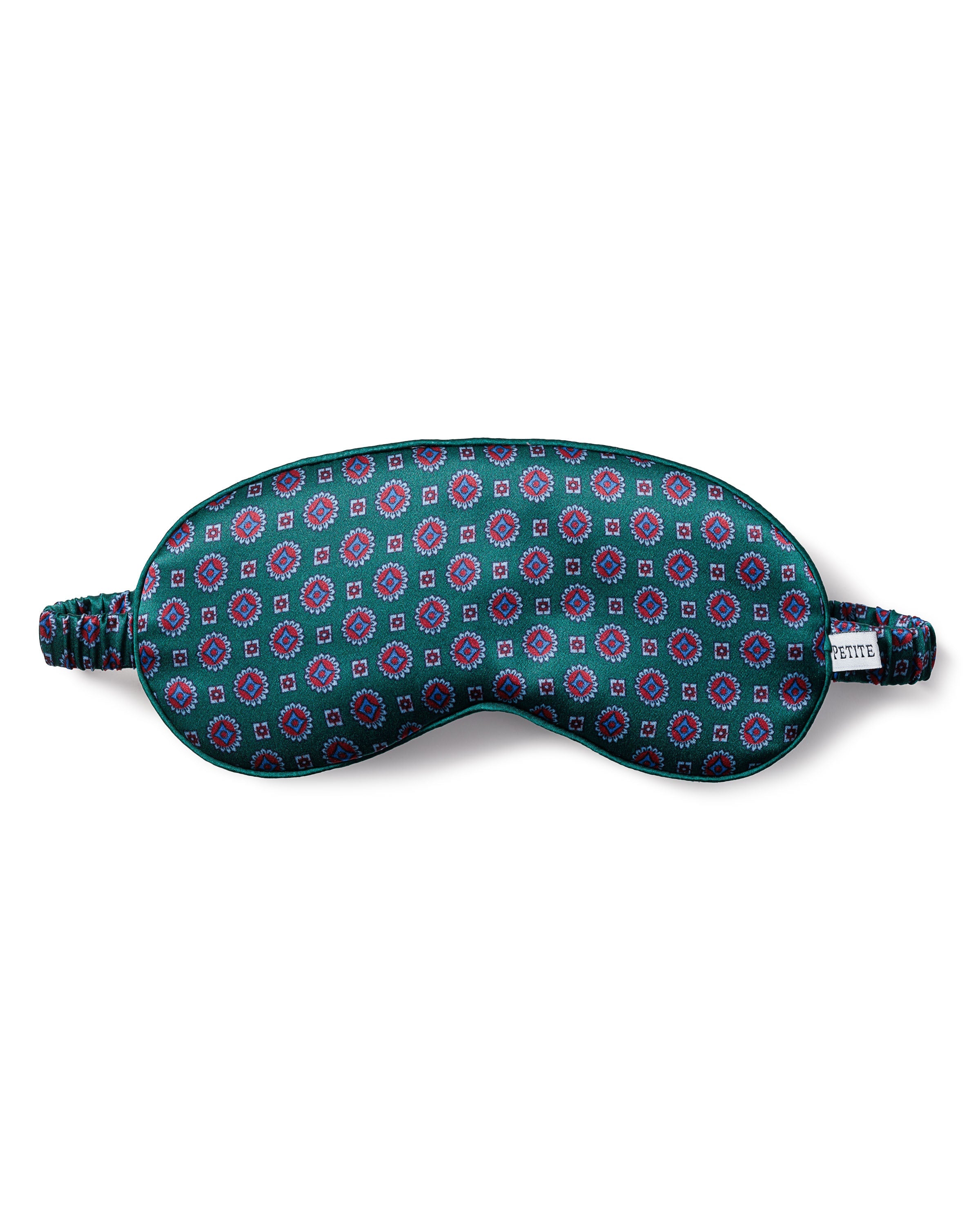 Adult’s Silk Sleep Mask in Emerald Foulard