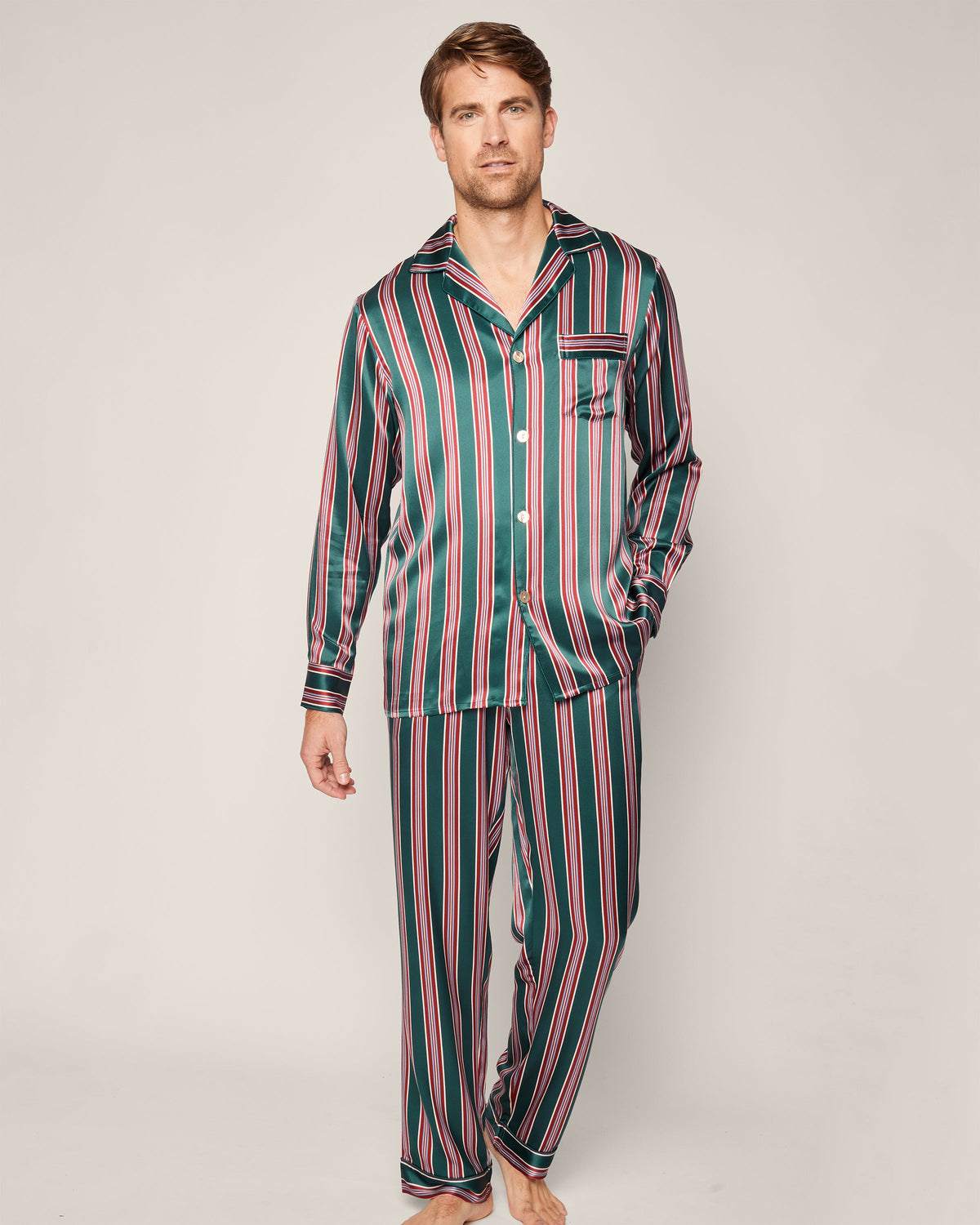 Men’s Silk Pajama Lancaster Stripe in Lancaster Stripe