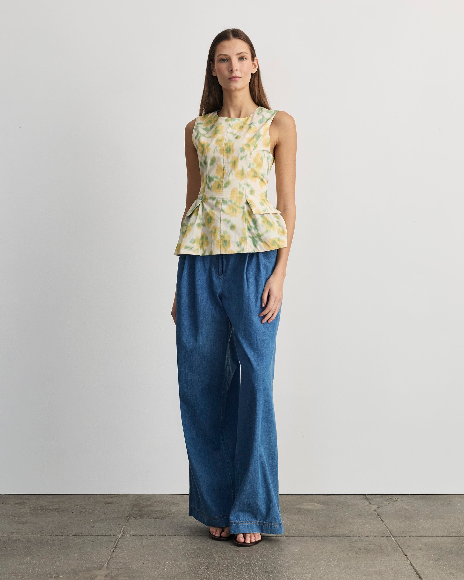 Astrid Top in Butter Multi