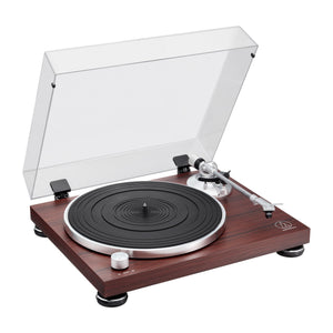 Fully Manual Belt-Drive Turntable (Wireless & Analog) in Rosewood