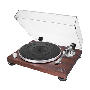 Fully Manual Belt-Drive Turntable (Wireless & Analog) in Rosewood