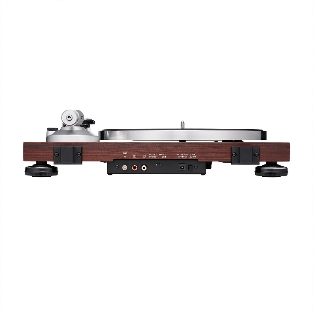 Fully Manual Belt-Drive Turntable (Wireless & Analog) in Rosewood