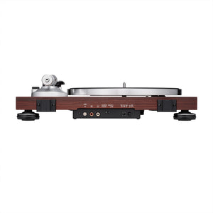 Fully Manual Belt-Drive Turntable (Wireless & Analog) in Rosewood