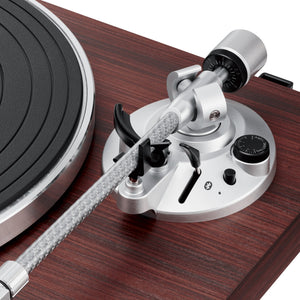 Fully Manual Belt-Drive Turntable (Wireless & Analog) in Rosewood