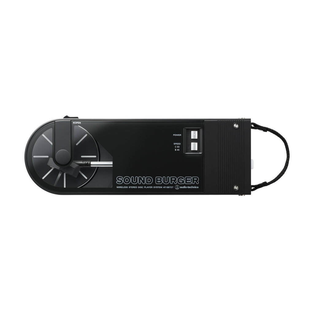 Sound Burger Portable Bluetooth Turntable in Black