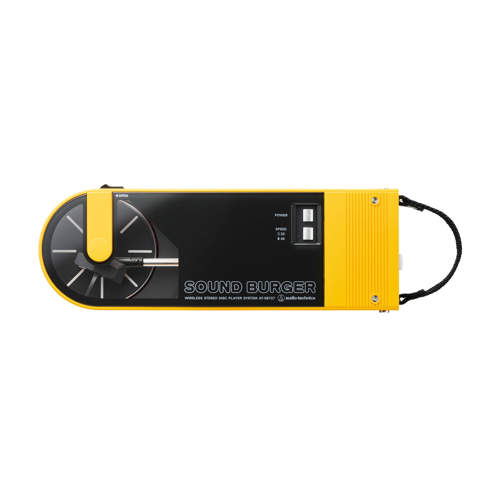 Sound Burger Portable Bluetooth Turntable in Yellow