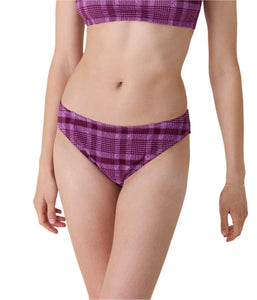 The Classic Bikini Bottom in Crocus Plaid