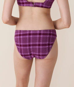 The Classic Bikini Bottom in Crocus Plaid
