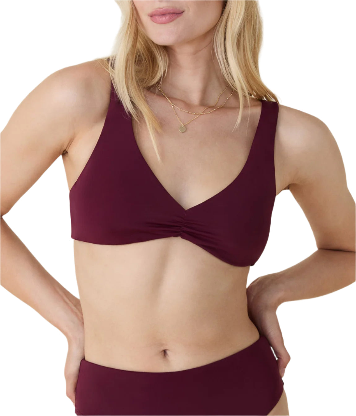 The Sicily Bikini Top in Brandy