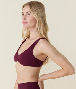 The Sicily Bikini Top in Brandy