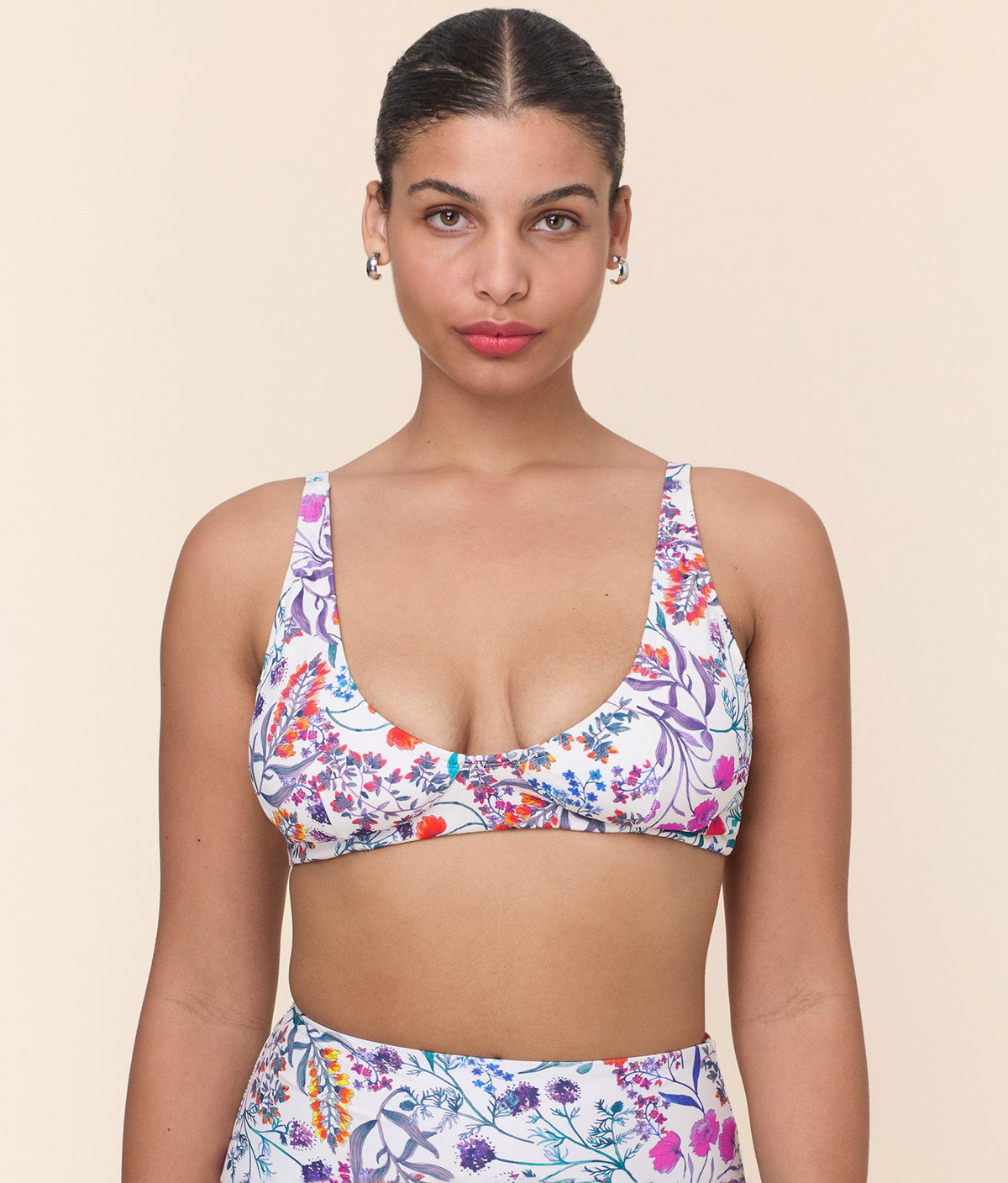 The Mila Bikini Top in Botanical Floral