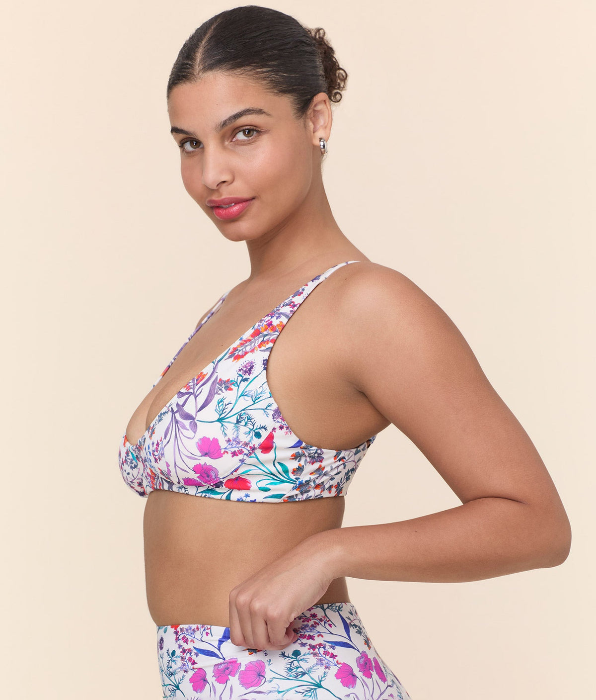 The Mila Bikini Top in Botanical Floral
