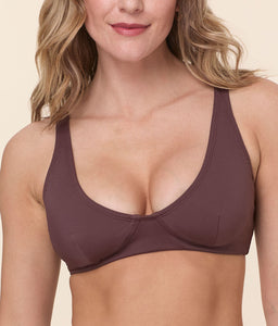 The Mila Bikini Top in Mink