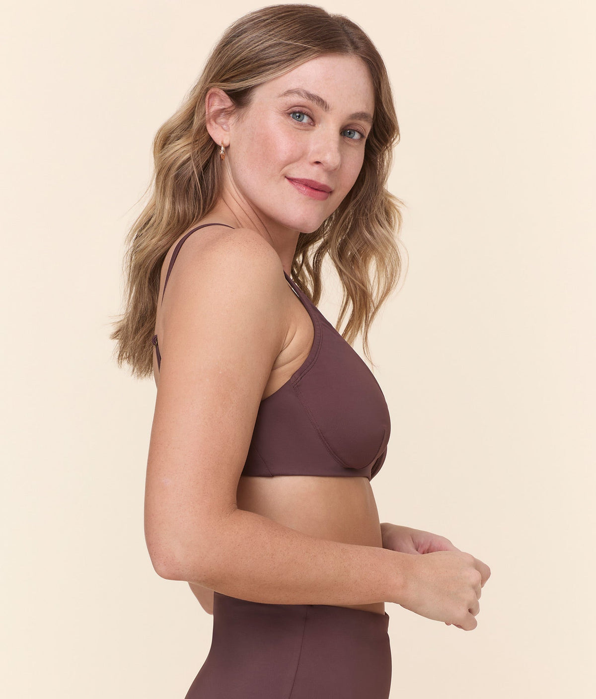 The Mila Bikini Top in Mink