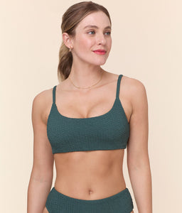 The Maui Bikini Top in Seaweed
