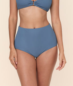 The Super High Waist Bikini Bottom in Slate