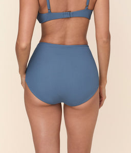 The Super High Waist Bikini Bottom in Slate