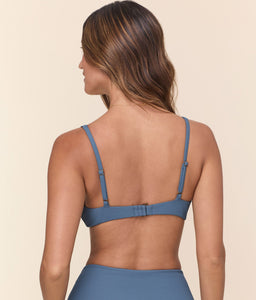 The Nora Bikini Top in Slate