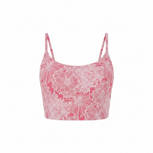 The Amalfi Tankini in Garden Jacquard Peachy