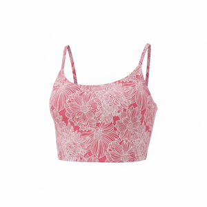 The Amalfi Tankini in Garden Jacquard Peachy