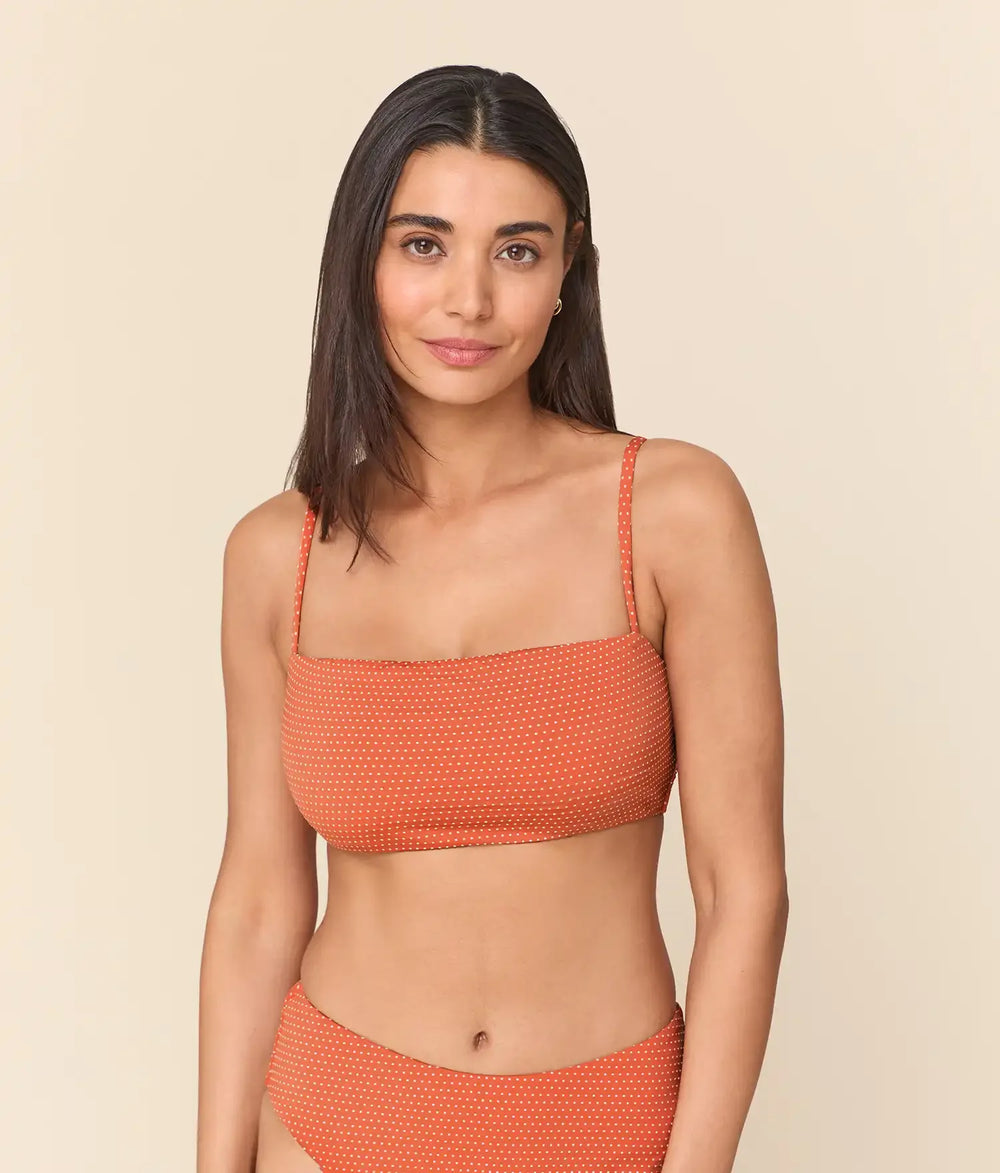 The Cabo Bikini Top - Polka Dot - Marmalade