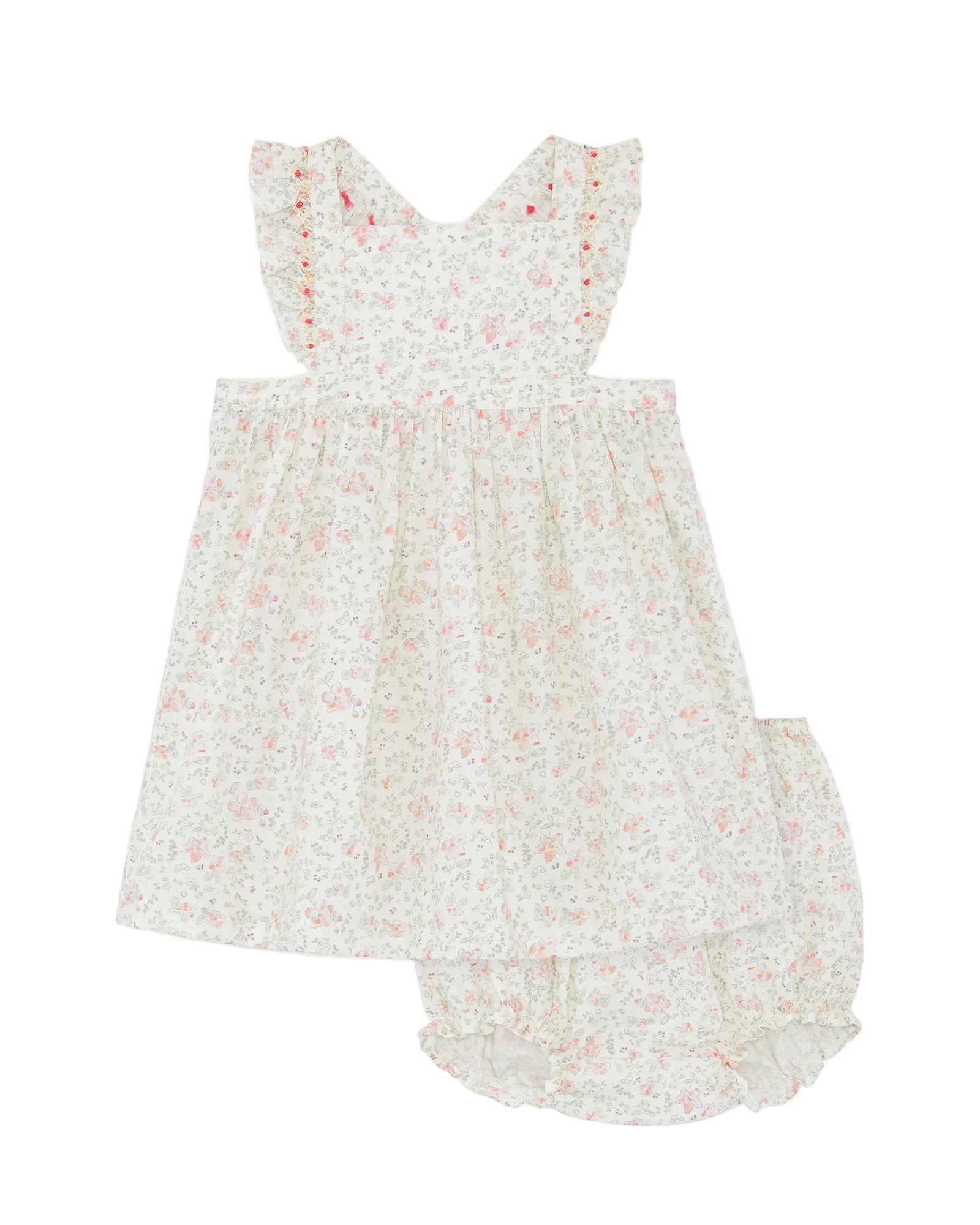 Cleo Athena Frill Tea Dress in Baby