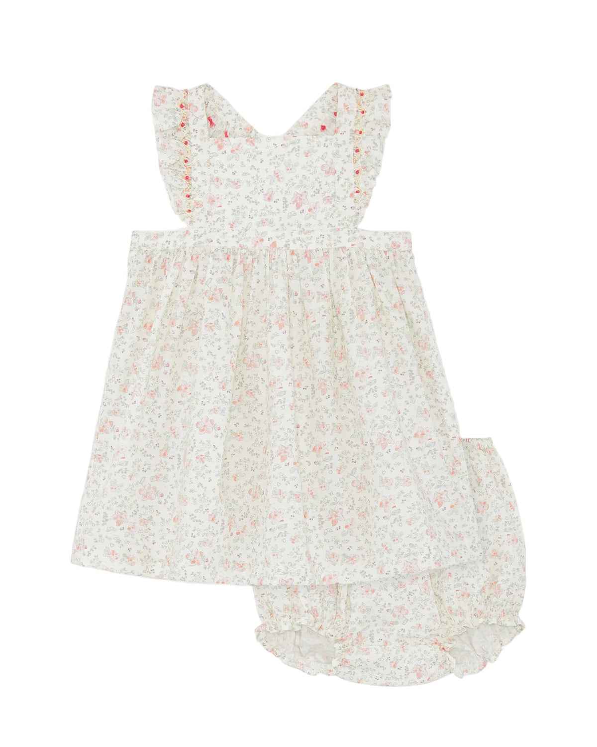Cleo Athena Frill Tea Dress in Baby