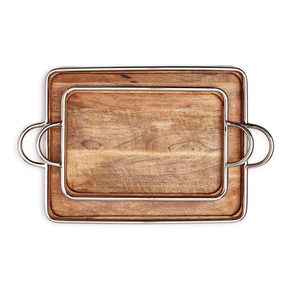 Decorative Serving Tray, Set of 2