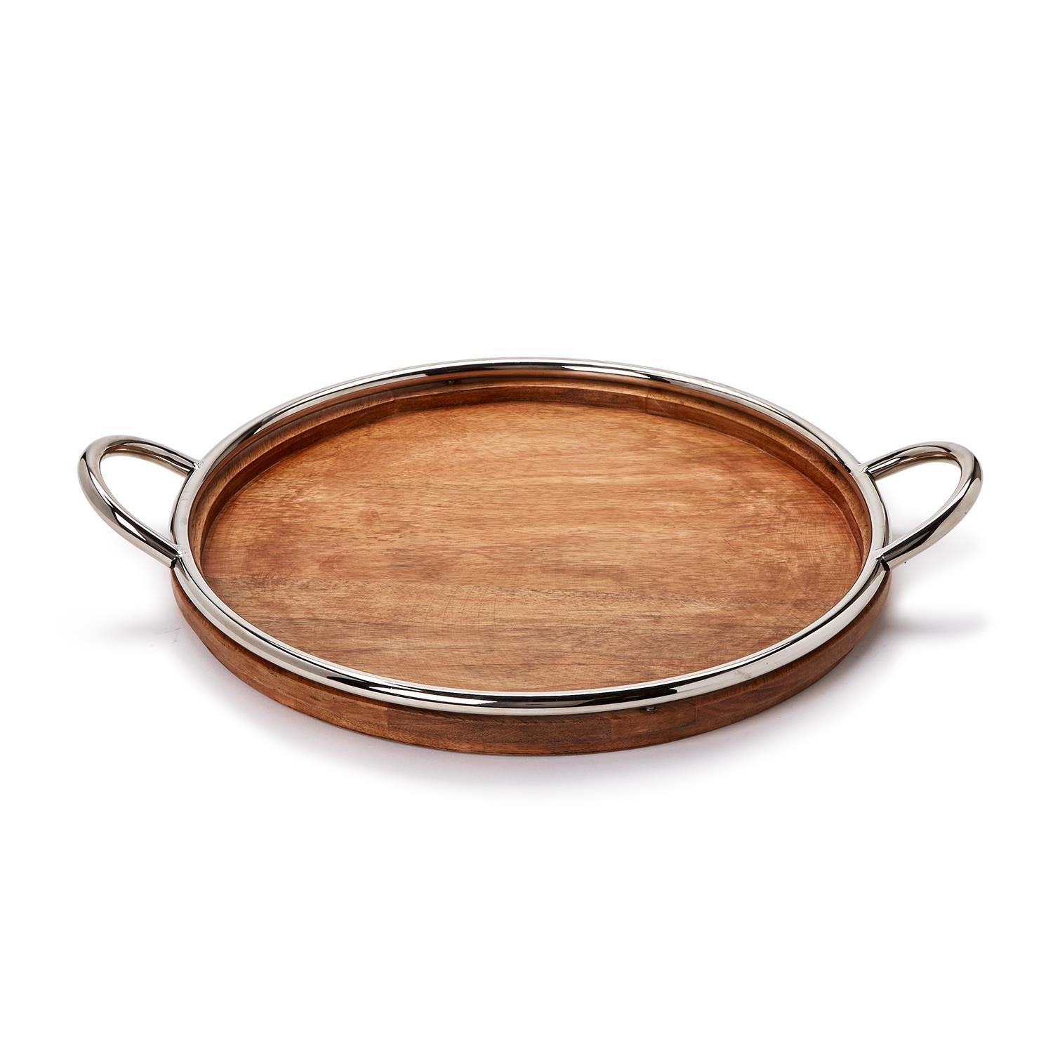 Decorative Round Serving Tray