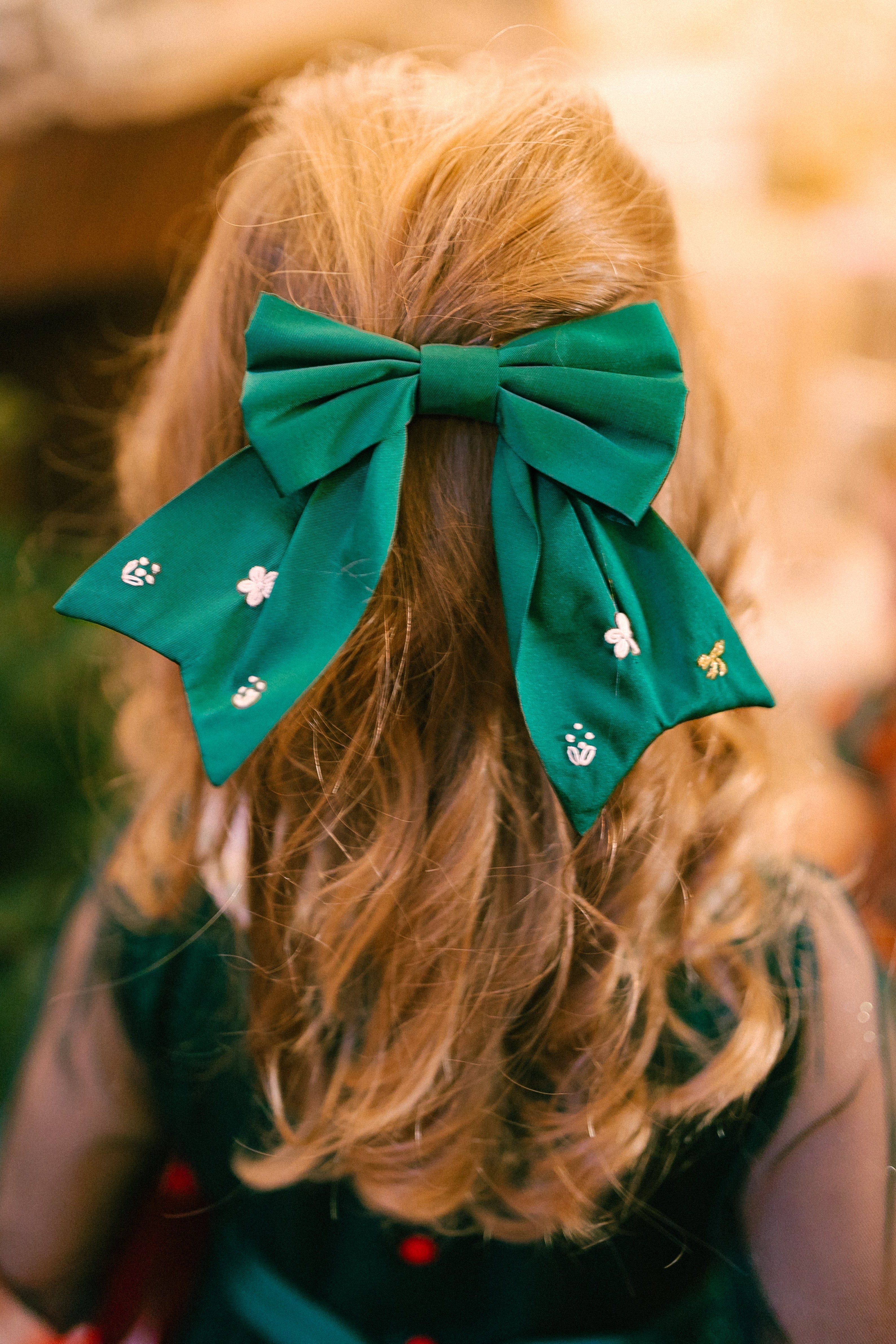 Aurelia Green Hair Bow