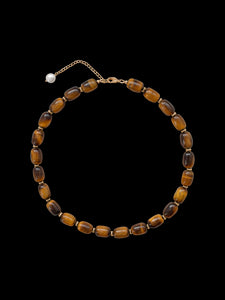 Aurelie Necklace in Brown