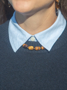 Aurelie Necklace in Brown