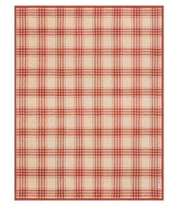 Autumn Plaid Blanket in Desert Red