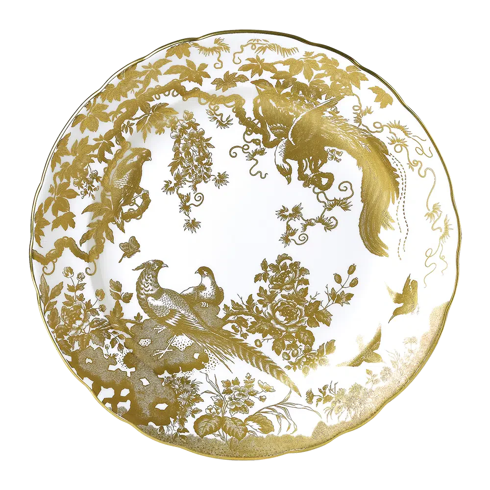 Aves Dinnerware in Gold