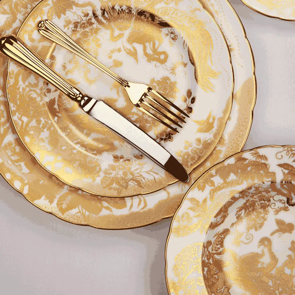 Aves Dinnerware in Gold