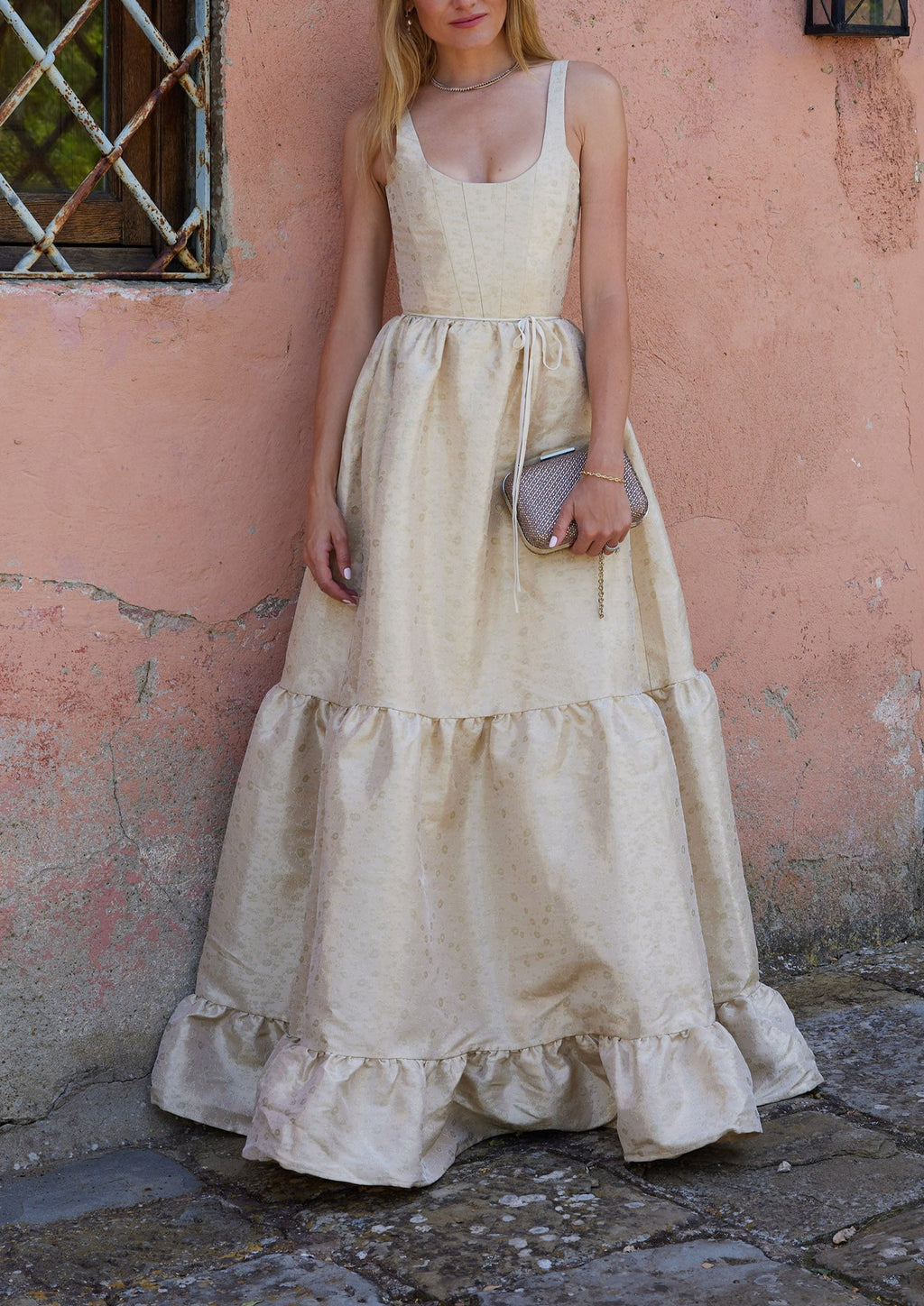 The Avery Dress in Taupe Duchess US 6 / Taupe Duchess The Avery Dress in Taupe Duchess US 6 / Taupe Duchess