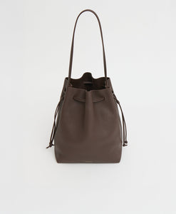 Drawstring Cabas in Chocolate