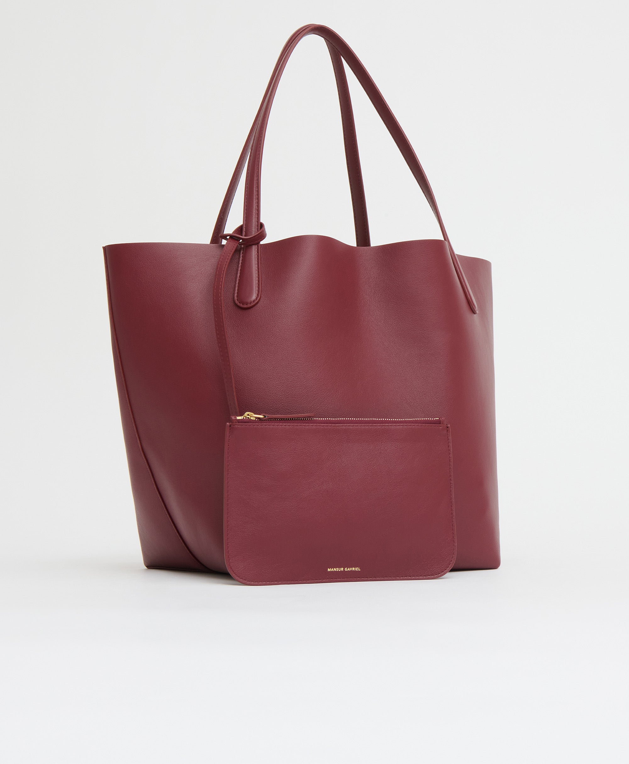 h*o様 MANSUR GAVRIEL 赤 トートバッグ 保存袋付き Everyday Soft Tote in Oxblood & Rosewood | Over The Moon