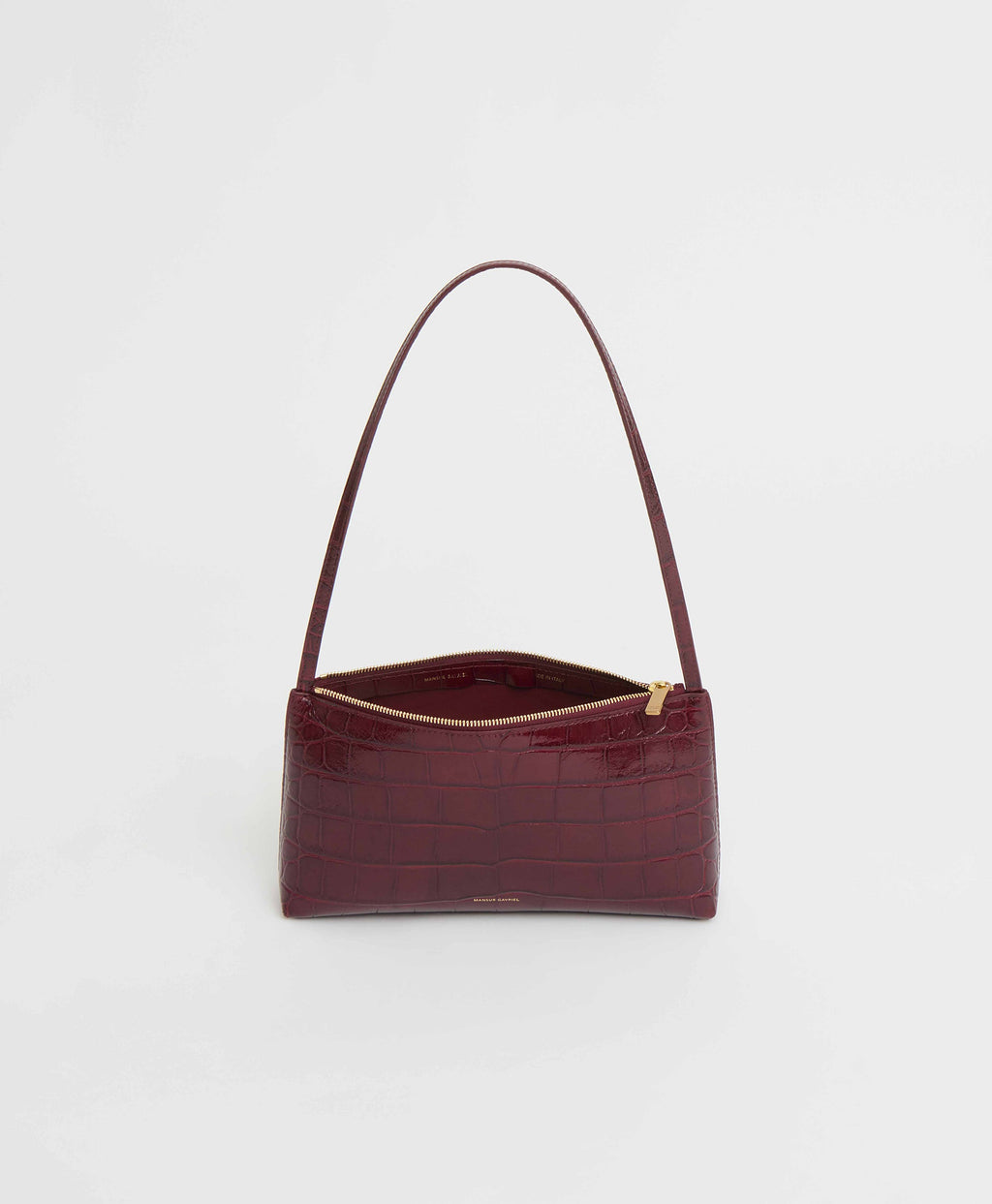 Gaia Shoulder Bag - Oxblood Croc