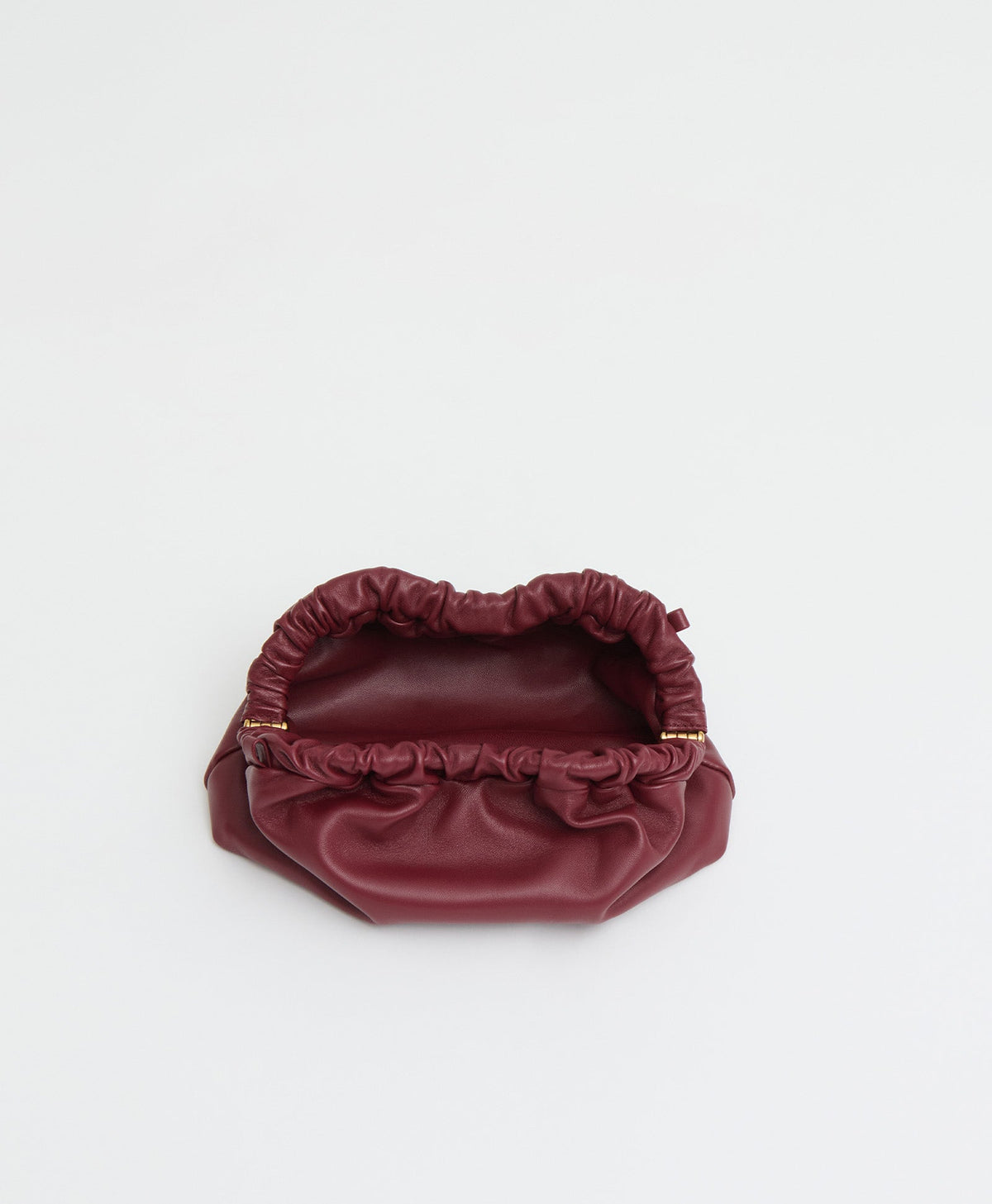Mini Cloud Clutch - Oxblood