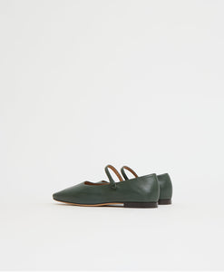 Square Toe Mary Jane - Moss
