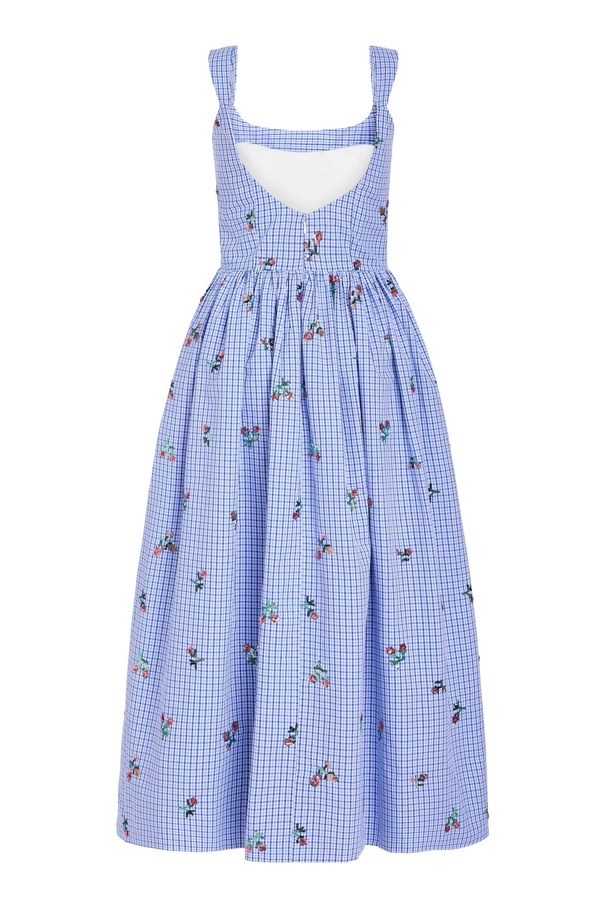 Nara Sequin Embroidery Midi Dress