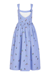 Nara Sequin Embroidery Midi Dress