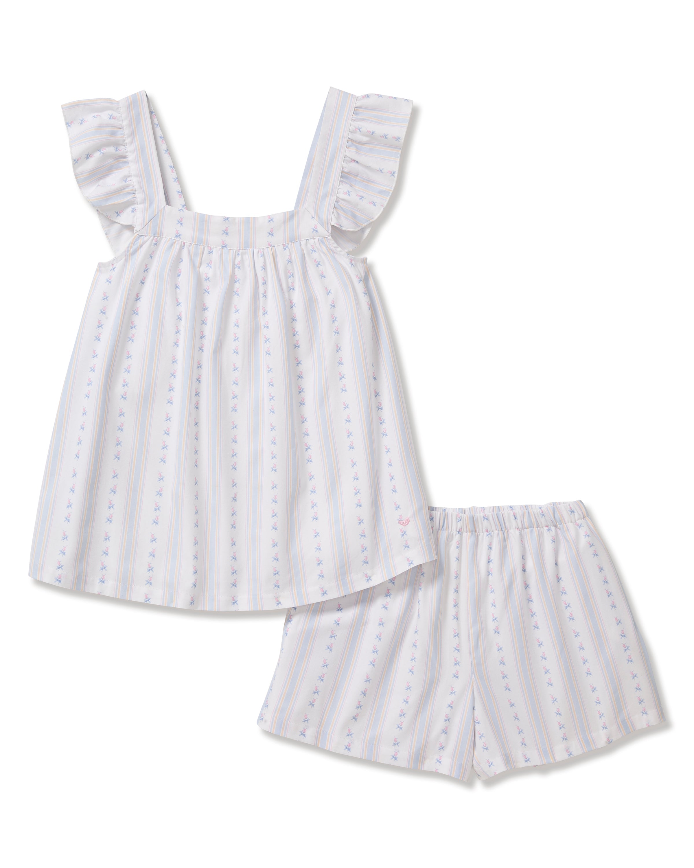 Twill Clara Short Set in Cottage Stripe