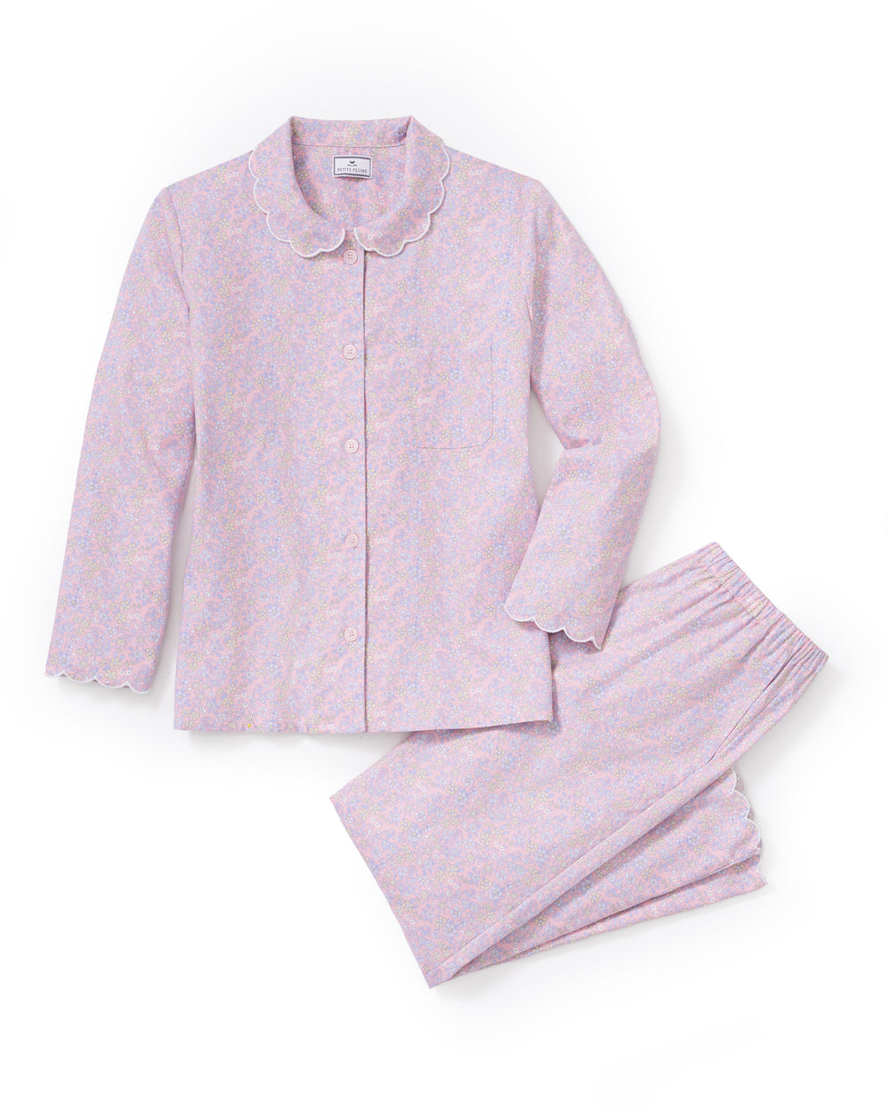Twill Colette Pajama Set in Fleur Blush