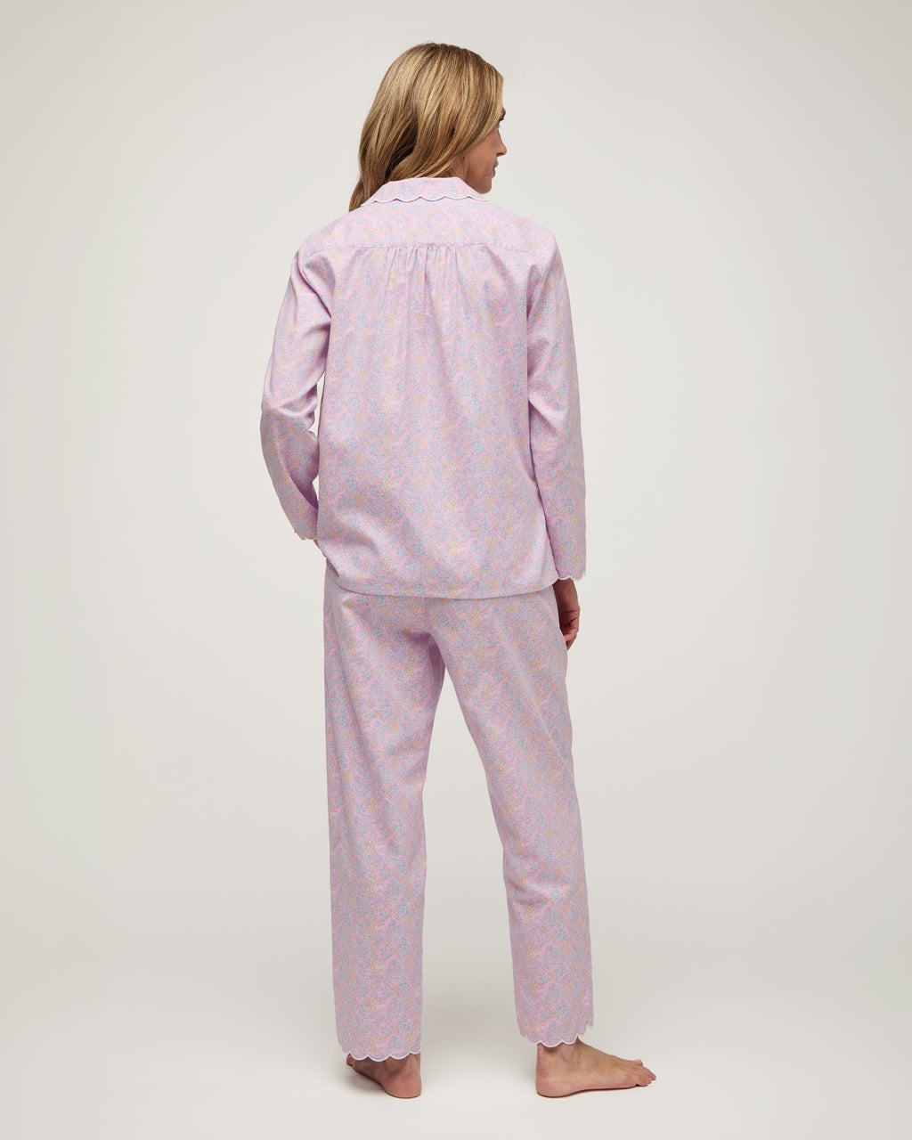 Twill Colette Pajama Set in Fleur Blush