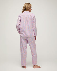 Twill Colette Pajama Set in Fleur Blush