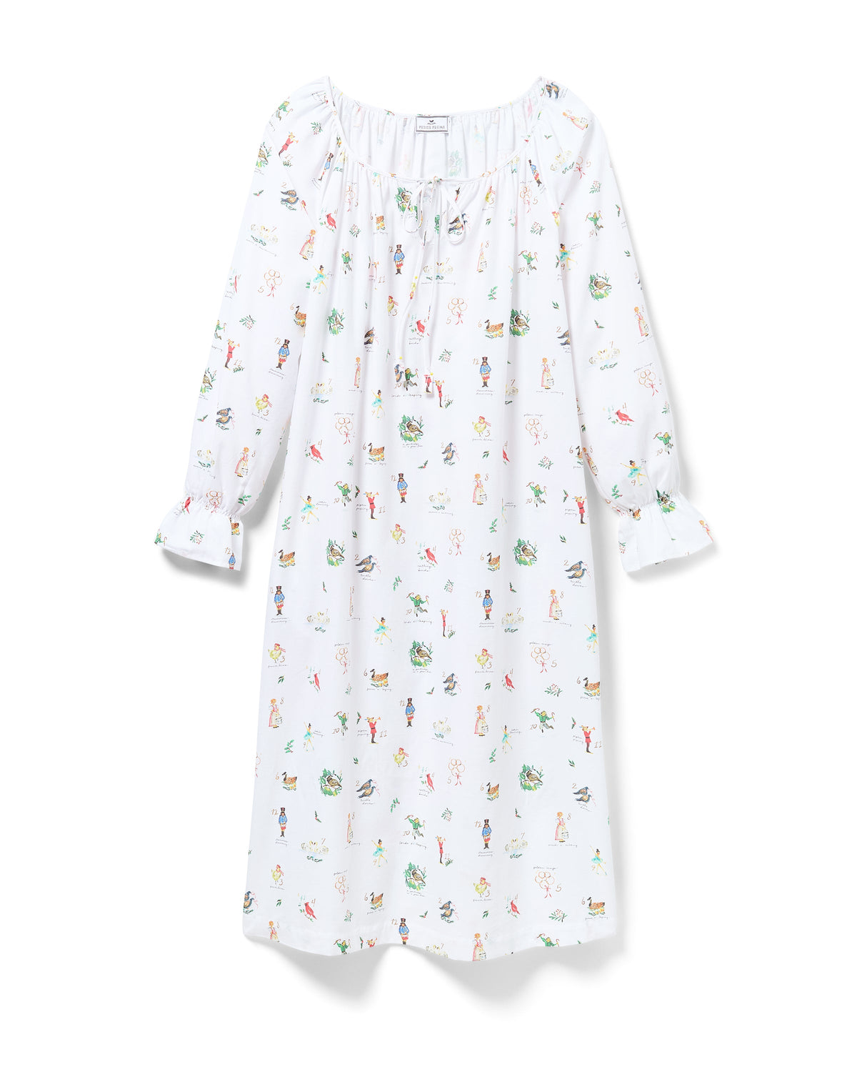 Women's Twill Delphine Nightgown in 12 Days of Christmas