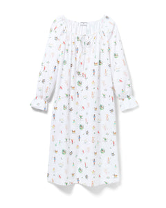 Women's Twill Delphine Nightgown in 12 Days of Christmas